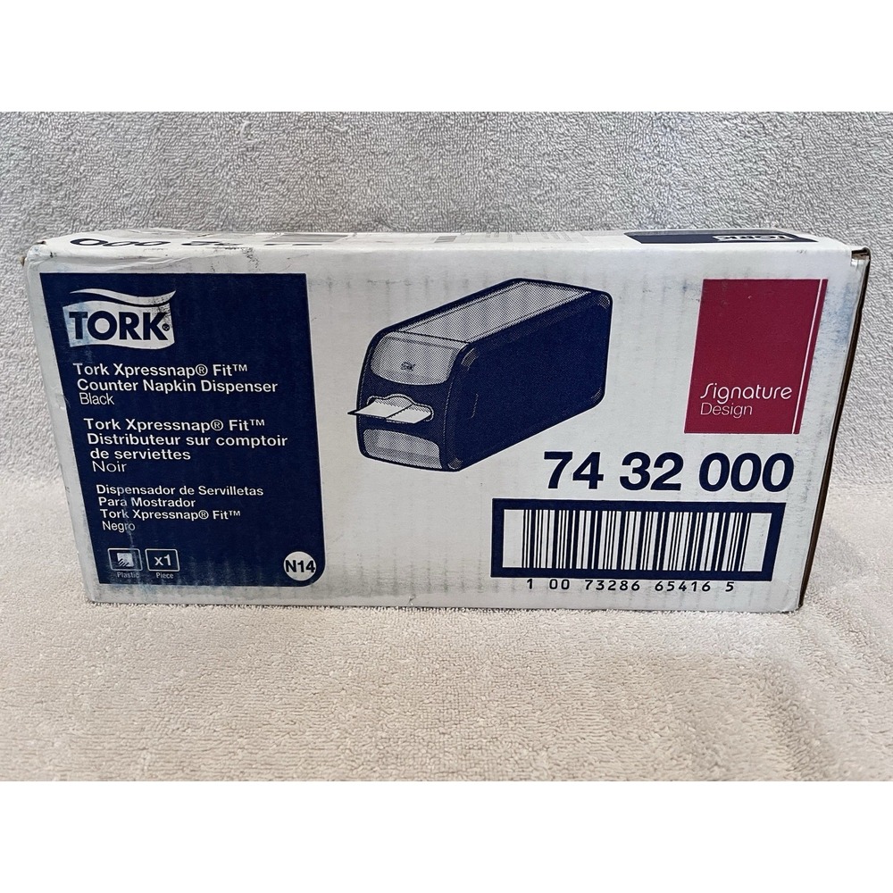 Tork Xpressnap Signature Tabletop Napkin Dispenser N4 7432000 Black NIB